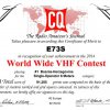 AWARDS CQ WW 50MHz