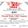 AWARDS CQ WW 50MHz